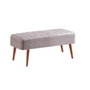 Hanah Home 0701 - 2 Banco Nogal, Gris 90x46x40 cm